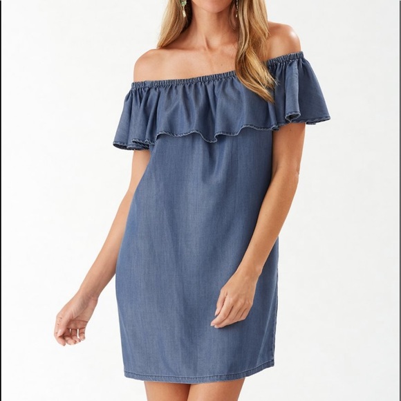 TOMMY BAHAMA CHAMBRAY DRESS. SIZE SMALL 💙 - Picture 2 of 5